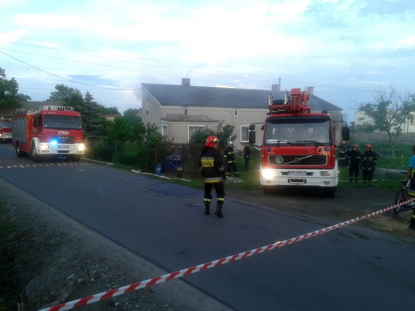 Pożar domu przy ulicy Kruczkowskiego w Kaliszu