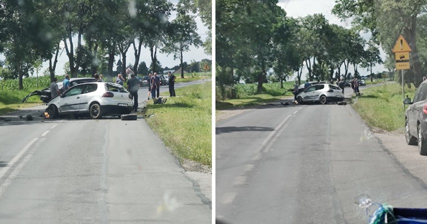 Wypadek w Chlebowie. Jedna osoba ranna