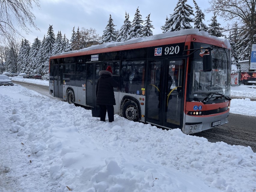Po kolana brodzą w śniegu by przedrzeć się do autobusu lub przez przejście dla pieszych! (FOTO)
