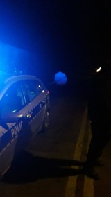 Radomsko: Policja zatrzymała mężczyznę, który niszczył znaki drogowe. Trwają poszukiwania pozostałych sprawców