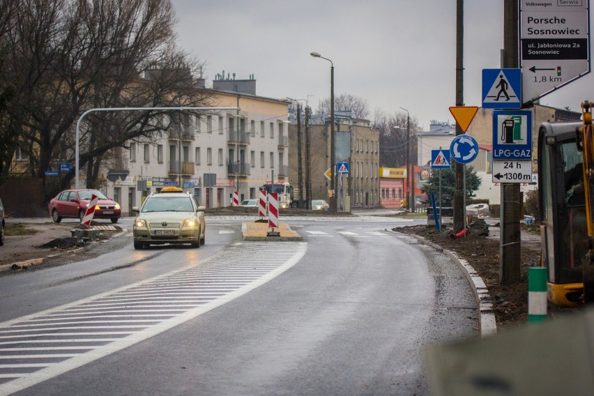 Rondo na ul. Grota Roweckiego w Sosnowcu