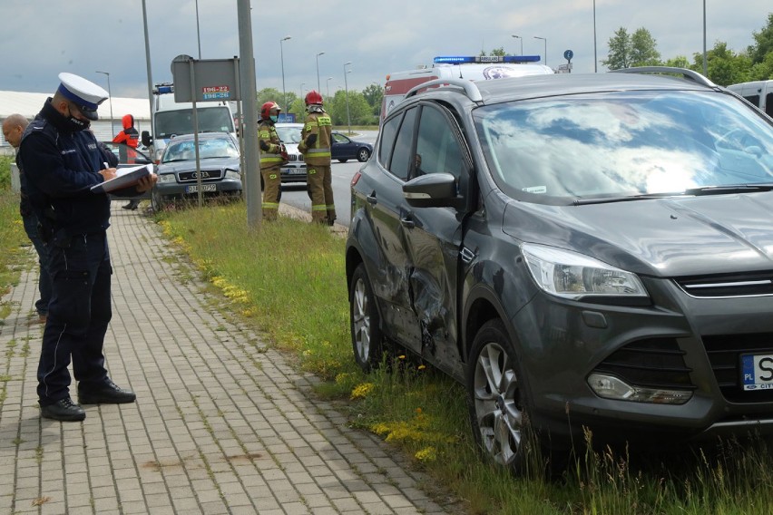 Wypadek na ulicy Jaworzyńskiej w Legnicy.