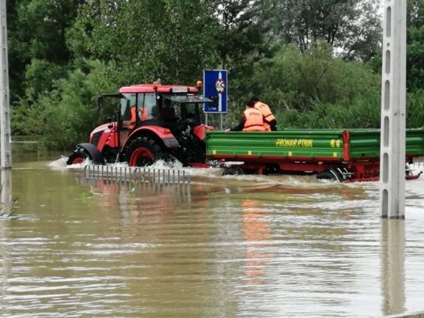 Woda zalała Buszkowice w gminie Żurawica  i odcięła ludzi od świata [ZDJĘCIA]