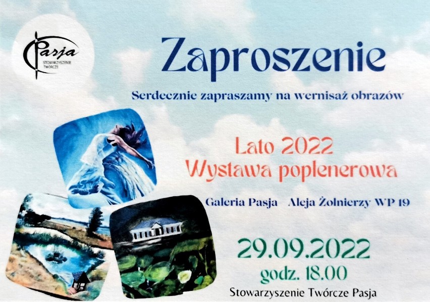 Chełm. Wernisaż wystawy poplenerowej artystów "Pasji"