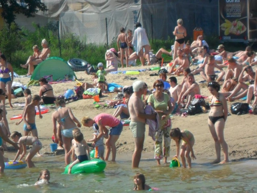 Plaża w Margoninie. Park wodny przyciąga tłumy...