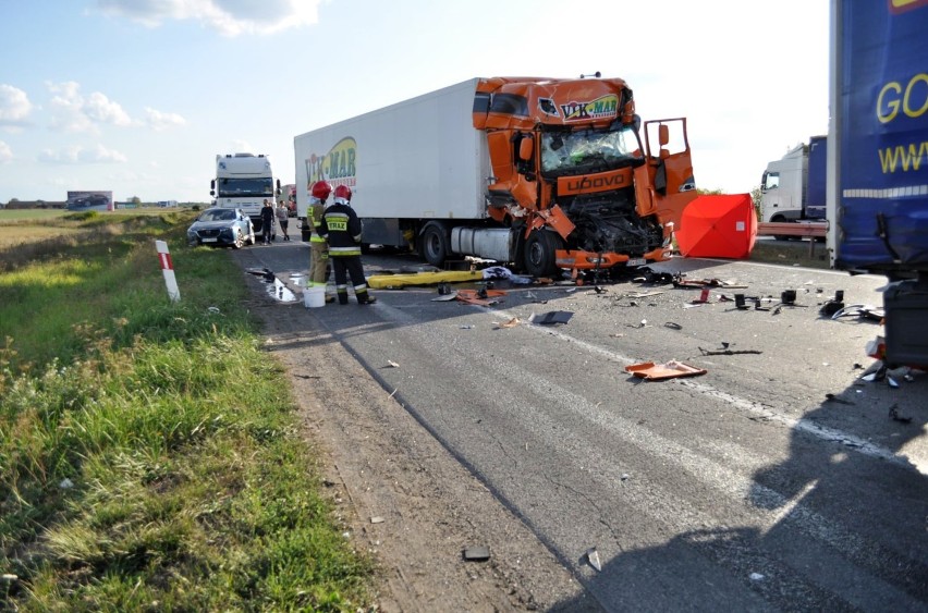 Śmiertelny wypadek pod Piotrkowem na DK 1 (Wola Rokszycka)....