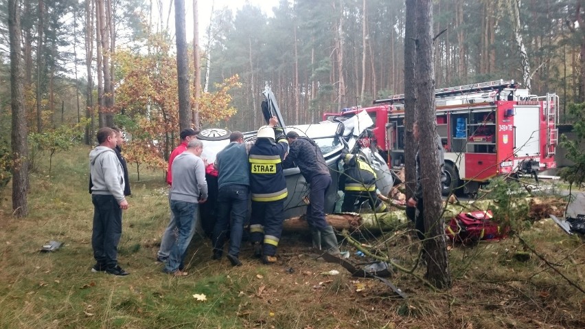 Na trasie z Obrowa do Kolonii Obrowskiej doszło do zdarzenia...