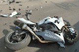 Bielsko-Biała: Wypadek drogowy na skrzyżowaniu Żywieckiej i PCK. Ranny motocyklista.