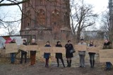 Protest mieszkańców Gliwic pod zabytkową wieżą ciśnień [ZDJĘCIA]