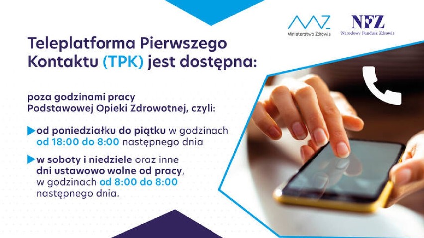 Teleporada po godzinach pracy przychodni i w weekendy. Lekarze i pielęgniarki pomogą telefonicznie. Rusza Teleplatforma Pierwszego Kontaktu