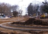 Budowa ronda na ul.Wyszyńskiego. 3.03.2010