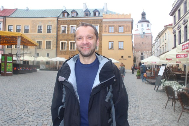 Turyści w Lublinie: Pan Andrzej do Koziego Grodu przyjechał z Holandii