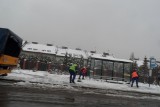 Znowu zima Piekarach Śląskich. Na ulicach zalega śnieg.