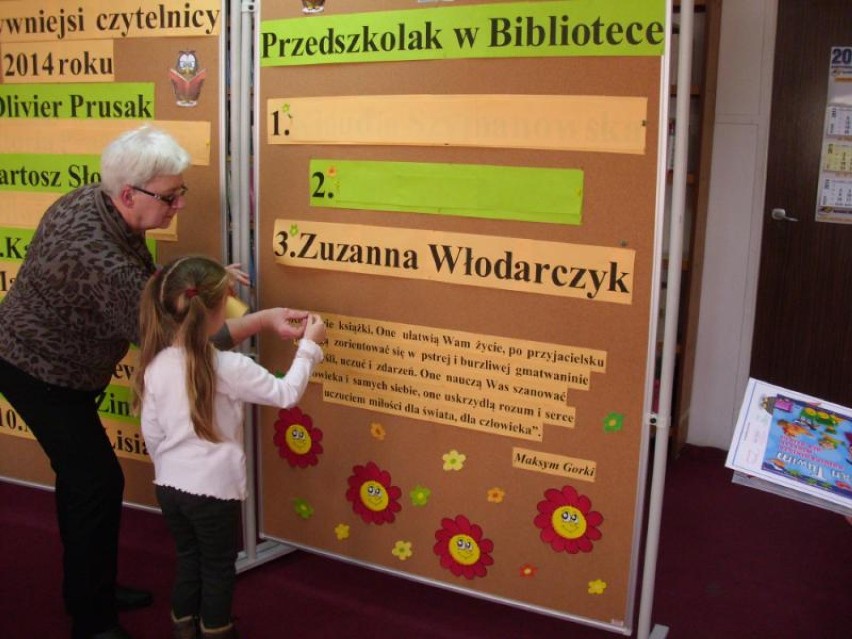 Laureaci konkursu  Najaktywniejszy Czytelnik 2014 roku