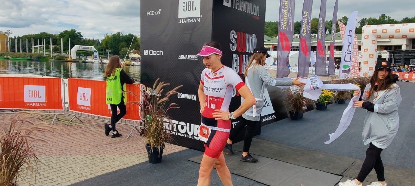 Magdalena Lenz ze Starogardu Gdańskiego Wicemistrzynią Polski w triathlonie 