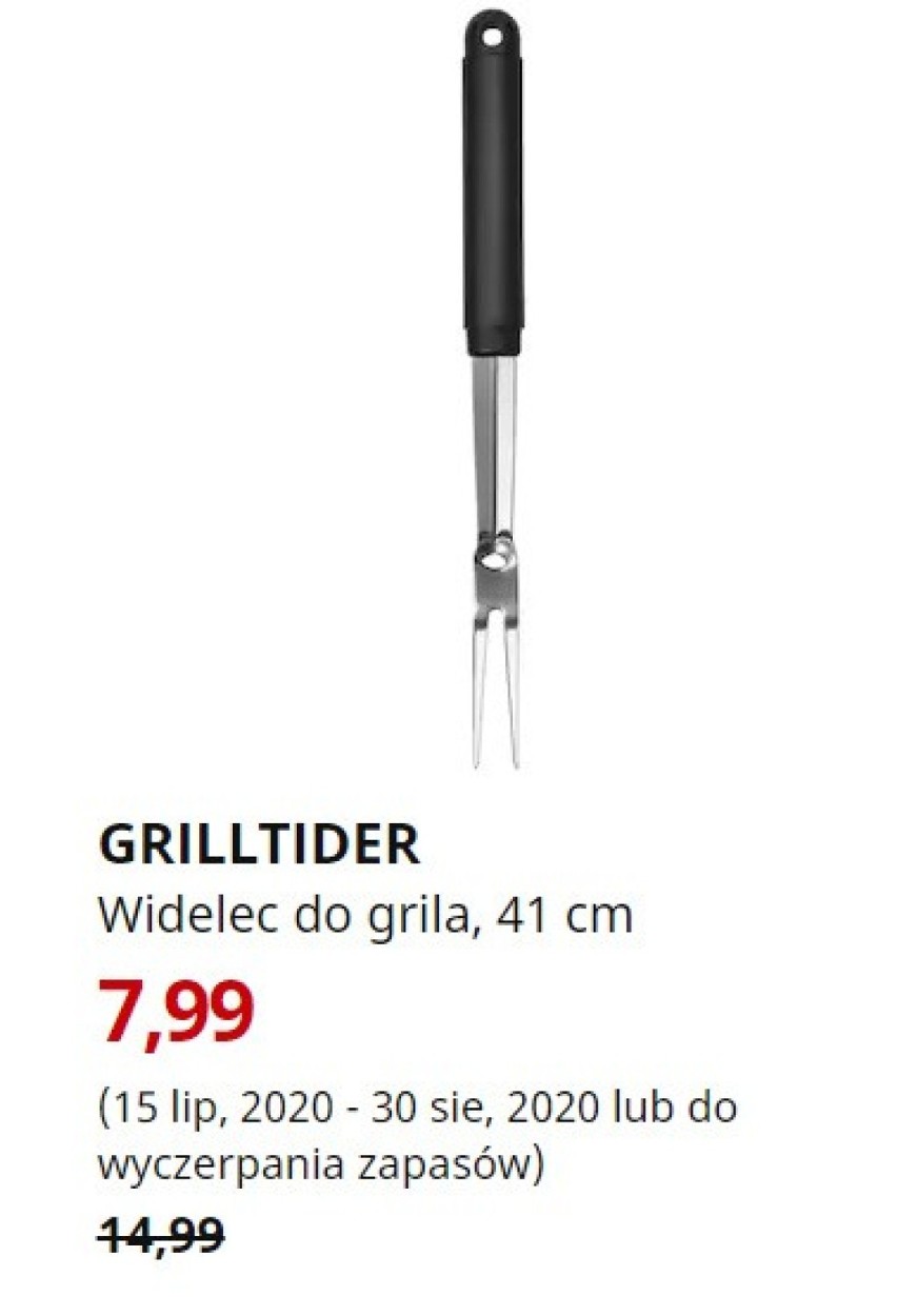 GRILLTIDER
Widelec do grila, stal nierdz, 41 cm
7,99

(15...