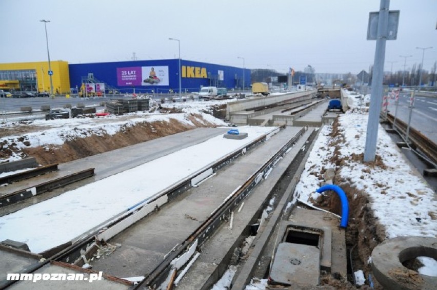 Budowa trasy tramwajowej na Franowo jest coraz bardziej ...