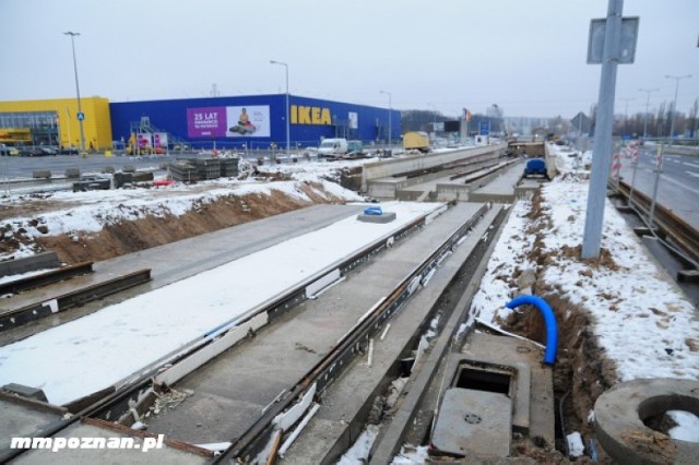 Budowa trasy tramwajowej na Franowo jest coraz bardziej ...