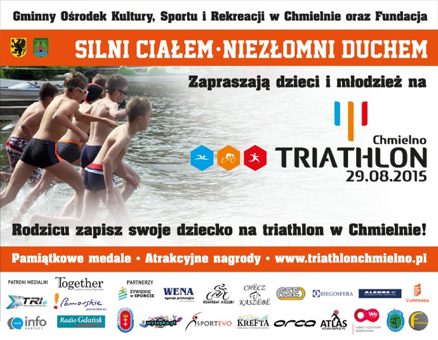 Triathlon Chmielno 2015 - plakat