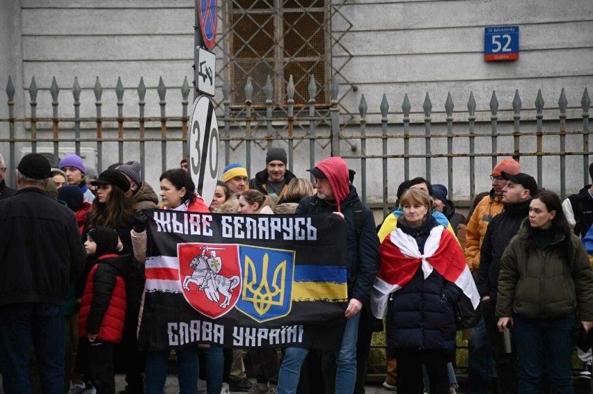 Manifestacja spod ambasady rosyjskiej