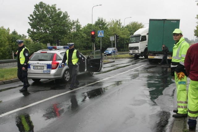 Wypadek na Alei Piłsudskiego w Legnicy