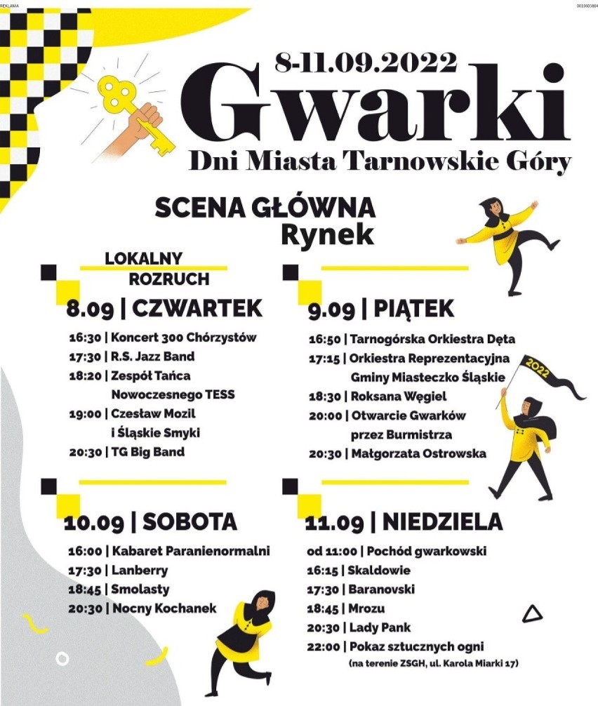 W Tarnowskich Górach startują Gwarki. Impreza potrwa aż cztery dni od 8 do 11 września
