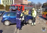 Wypadek na Piaskowej Górze w Wałbrzychu. Tak się kończy jazda na czerwonym świetle - ostrzega policja 