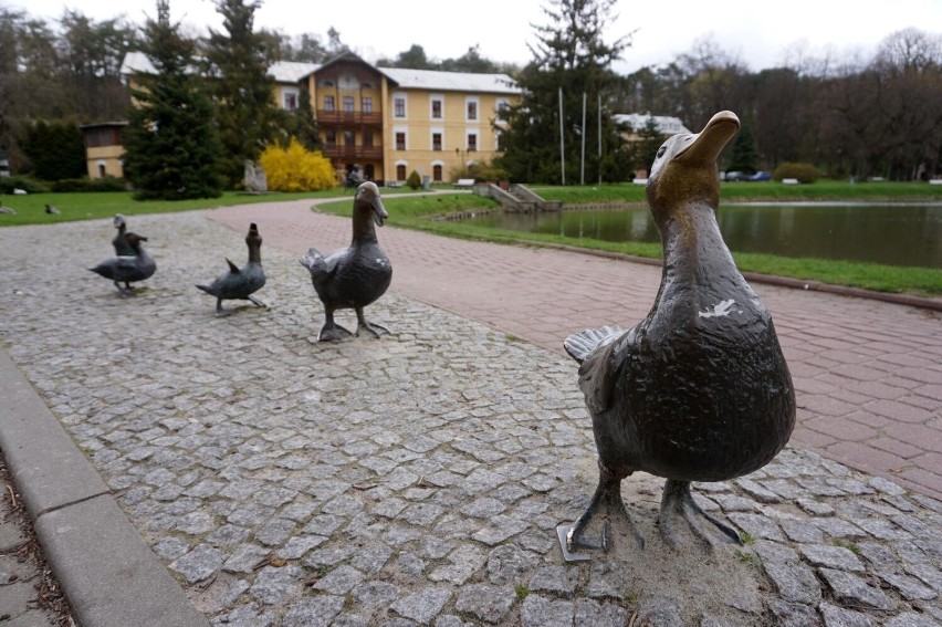 W tamtejszym parku zdrojowym znajdziecie pomnik Bolesława...