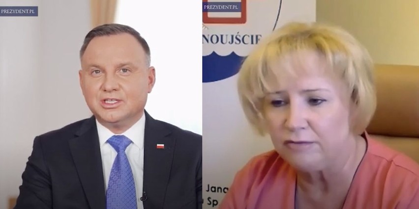 Andrzej Duda w Świnoujściu. Prezydent RP rozmawiał z ordynatorką o pracy szpitala na wyspie