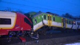 Zderzenie pociągów w Wesołej. Jedna osoba ranna [FOTO, WIDEO]