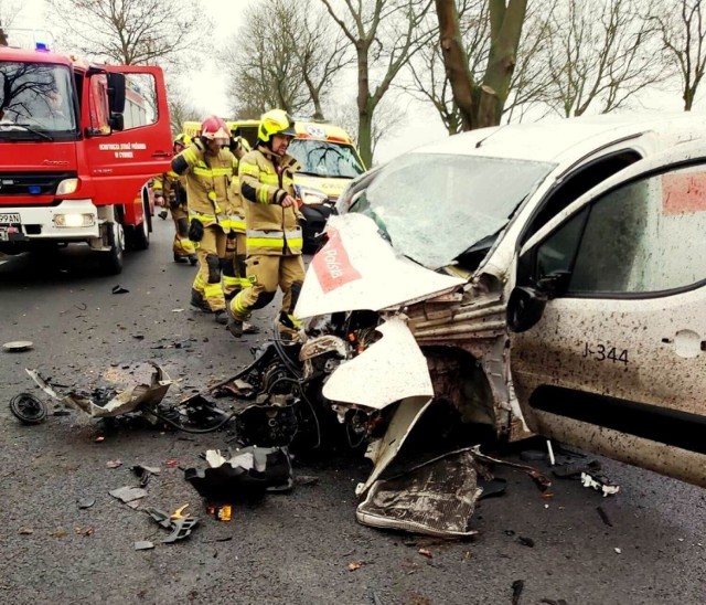 Na miejscu działali m.in. strażacy z OSP Cybinka