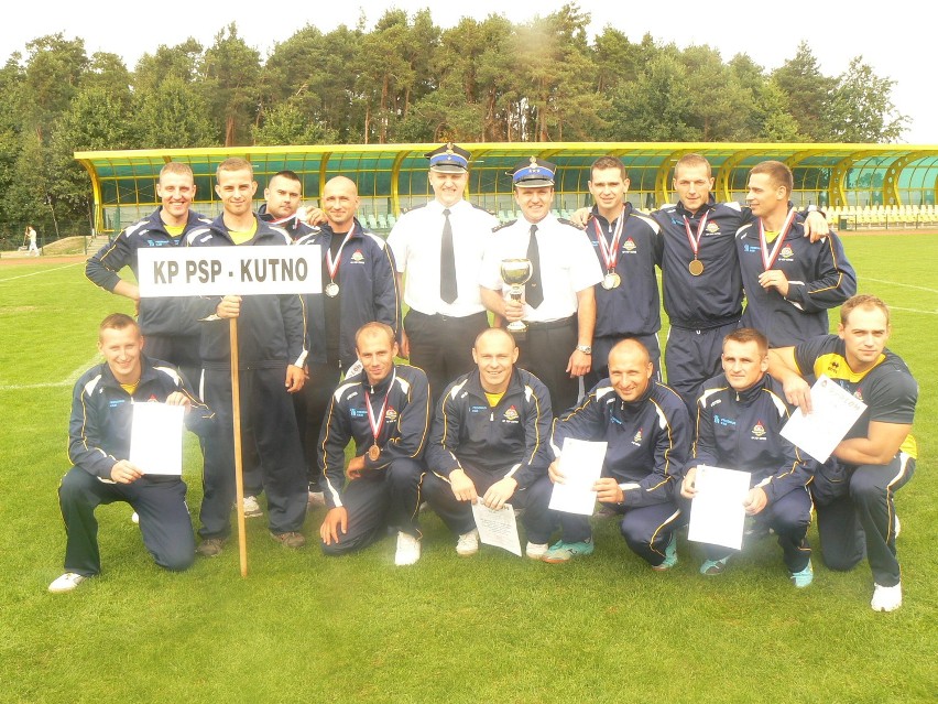Sukces kutnowskich strażaków na wojewódzkich mistrzostwach lekkoatletycznych w Kleszczowie.
