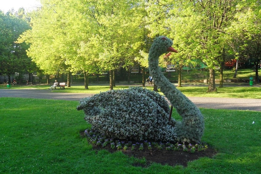 Kwiatowe rzeźby to hit tego sezonu w Parku Śląskim [ZDJĘCIA]