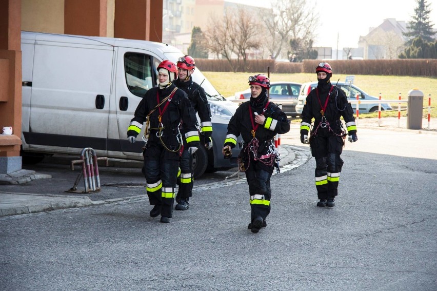Straż pożarna w Kaliszu ćwiczyła w szpitalu [FOTO]