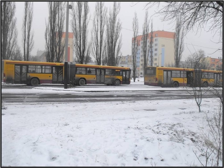Krańcówka autobusowa przy ulicy Kusocińskiego.Fot. Mariusz...