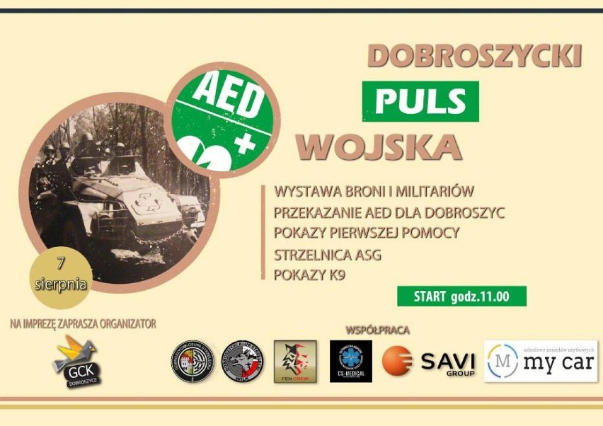 7 sierpnia przy muszli koncertowej w Dobroszycach odbędzie...