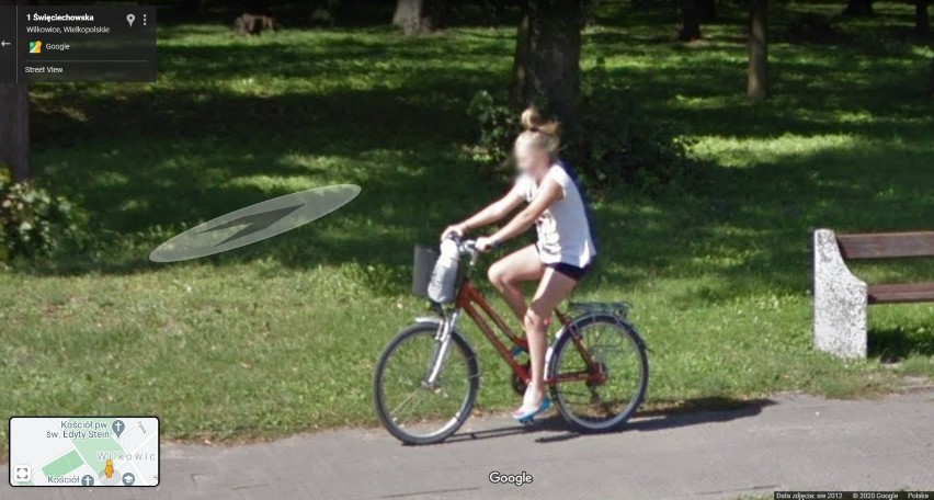 Mieszkańcy Wilkowic na zdjęciach Google Street View