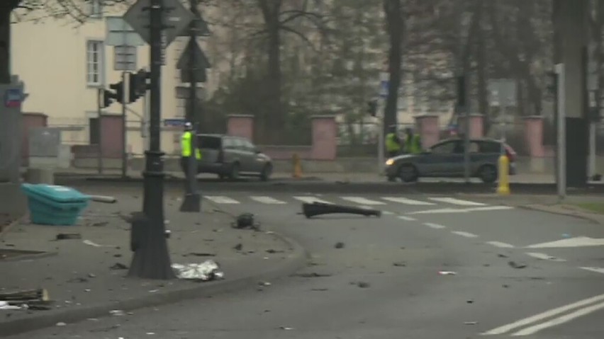 Wypadek na Myśliwieckiej. Kierowca był pijany, pasażer nie...