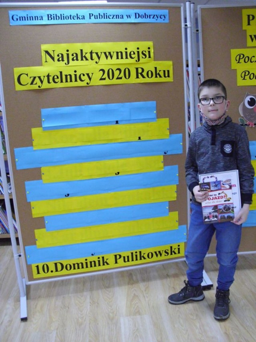 Najaktywniejszy czytelnicy 2020 roku w dobrzyckiej bibliotece