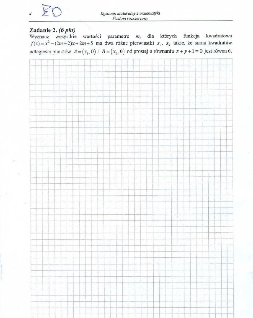 Matura 2014 matematyka poziom rozszerzony