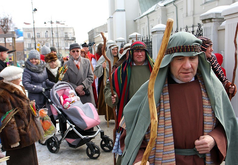 Piotrkowianie powitali Jezusa na osiołku