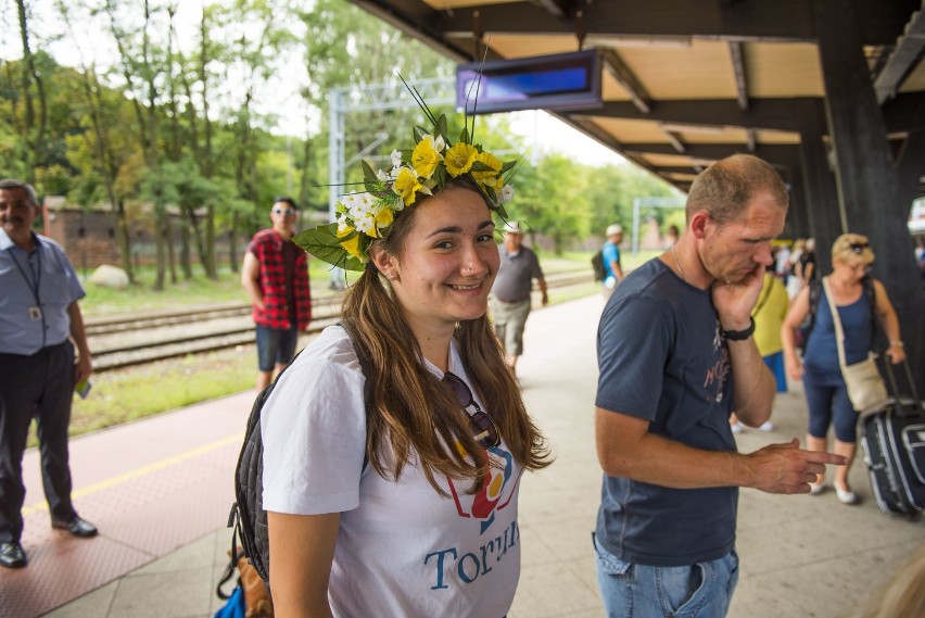 Z Torunia wyjechał pociąg z pielgrzymami na Światowe Dni Młodzieży [zdjęcia]