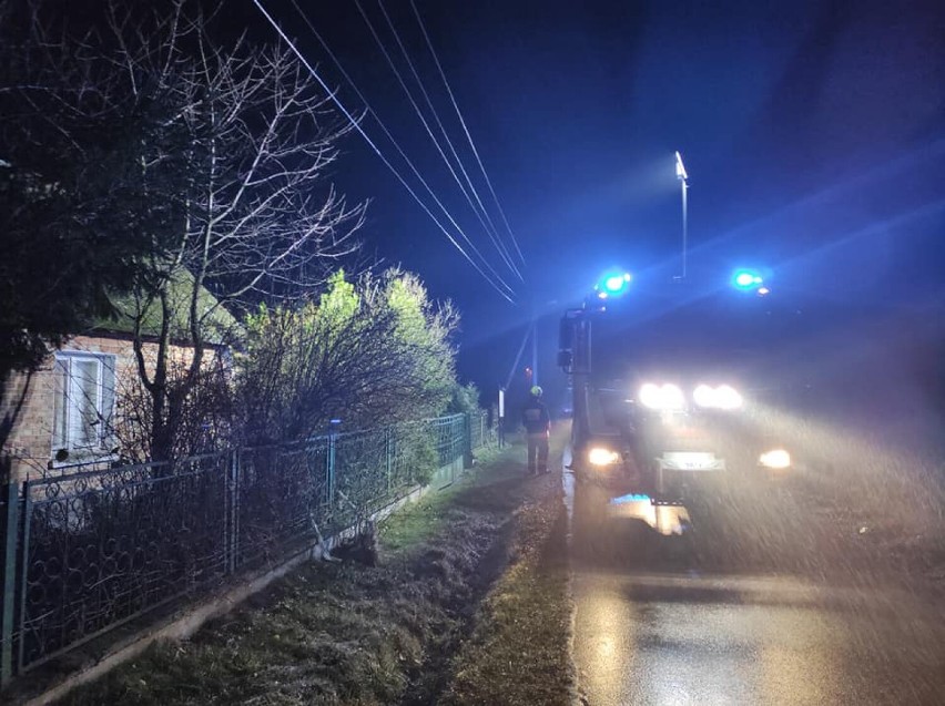 Pożar budynku mieszkalnego w Grabi Trzeciej w gminie Sędziejowice