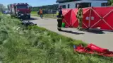 Tragedia w miejscowości Laskowice. Kierowca osobówki nie ustąpił pierwszeństwa, motocyklista zginął na miejscu