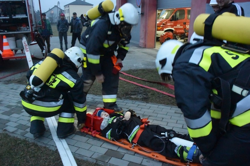 Ćwiczenia strażaków z Gaszowic