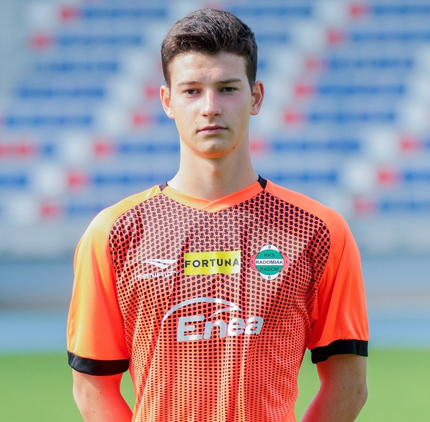 Bramkarz Wiktor Koptas, ma 15 lat, wychowanek.