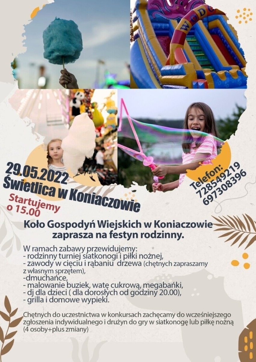 Festyn rodzinny i dzień dziecka w Koniaczowie.