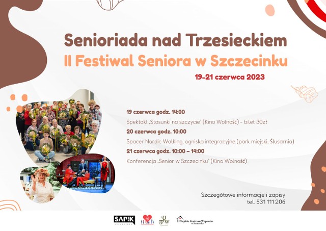 Plakat Seniorady w Szczecinku