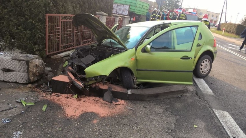 Wypadek w Raciborzu przy ulicy Hulczyńskiej
