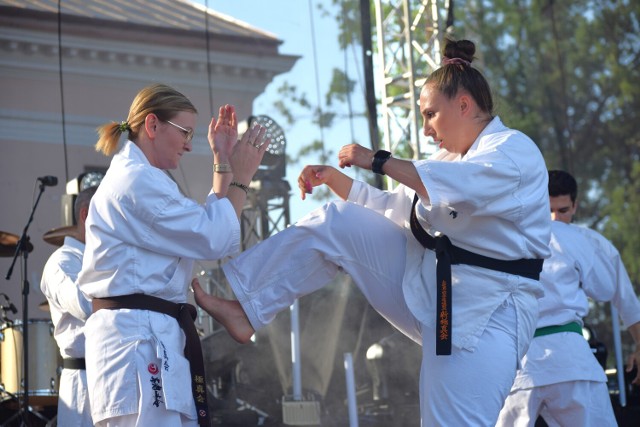 Sportowy pokaz zaprezentowali sportowcy z Sieradzkiego Klubu Karate Kyokushinkai